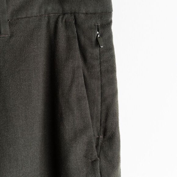 Lululemon Commission Pants Mens 32 Heathered Dark Olive Slim Wool Chino M5561S - Picture 6 of 14